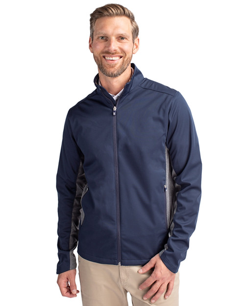 Undecorated BCO00050 Cutter & Buck Mainsail Sweater-Knit Men's Big and Tall Full Zip Jacket by Oceanic Outfitters