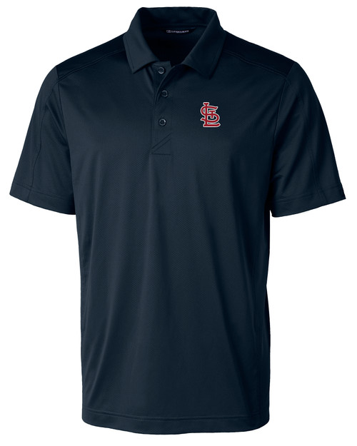 St. Louis Cardinals Cutter & Buck Prospect Eco Textured Stretch Recycled Mens Short Sleeve Polo