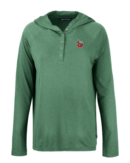 Fort Wayne TinCaps Cutter & Buck Coastline Epic Comfort Recycled Womens Hooded Shirt