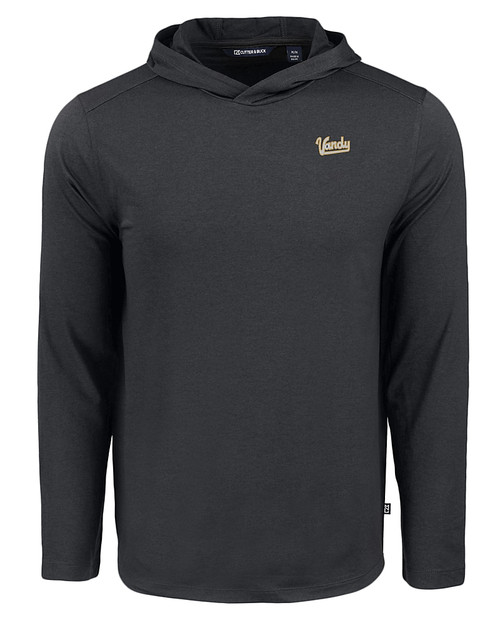 Vanderbilt Commodores College Vault Cutter & Buck Coastline Epic Comfort Recycled Mens Hooded Shirt