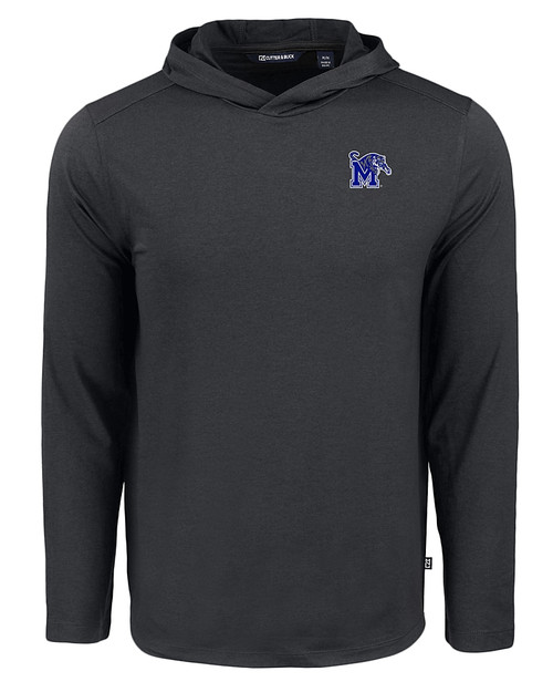 Memphis Tigers Cutter & Buck Coastline Epic Comfort Recycled Mens Hooded Shirt