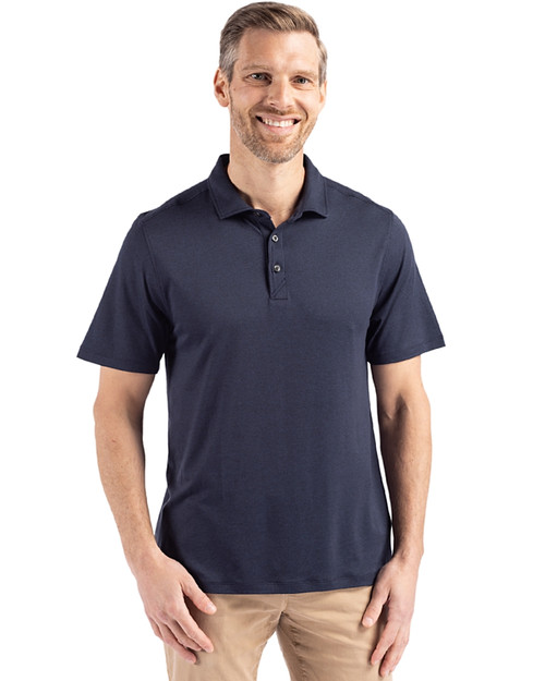 Virtue Eco Pique Tile Print Recycled Men's Polo