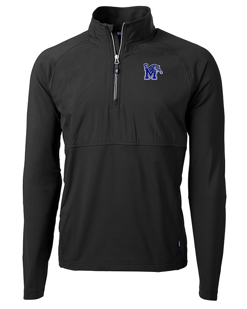 Memphis Tigers Cutter & Buck Adapt Eco Knit Hybrid Recycled Mens Quarter Zip