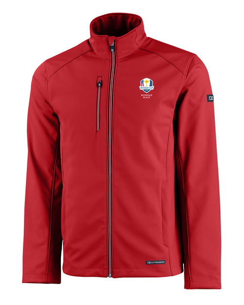2025 Ryder Cup Cutter & Buck Evoke Softshell Recycled Full Zip Mens Jacket