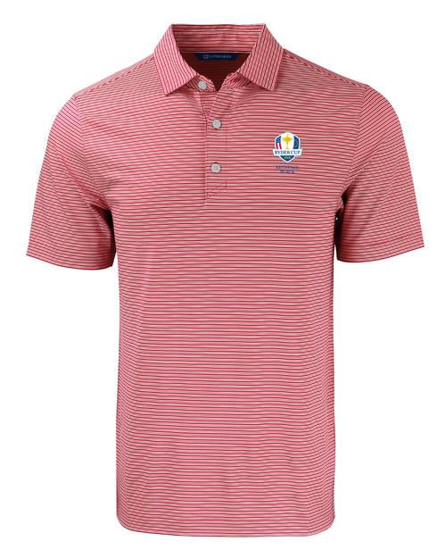 2025 Ryder Cup Cutter & Buck Forge Eco Double Stripe Stretch Recycled Mens Big &Tall Polo