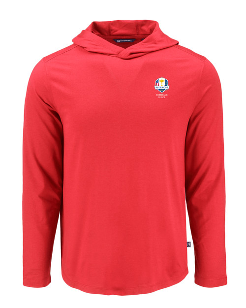 2025 Ryder Cup Cutter & Buck Coastline Epic Comfort Recycled Mens Hooded Shirt