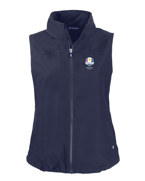 2025 Ryder Cup Cutter & Buck Charter Eco Recycled Full-Zip Womens Vest