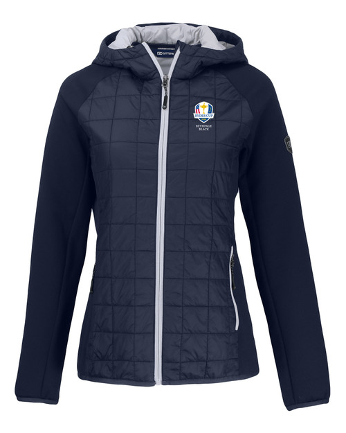 2025 Ryder Cup Cutter & Buck Rainier Primaloft Womens Eco Full Zip Hybrid Jacket