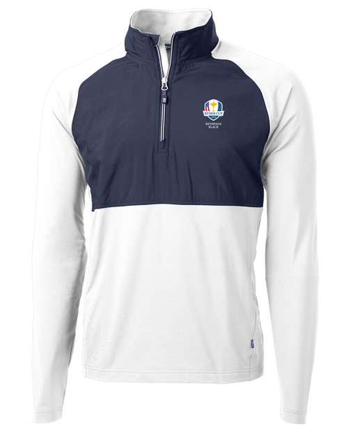 2025 Ryder Cup Cutter & Buck Adapt Eco Knit Hybrid Recycled Mens Quarter Zip