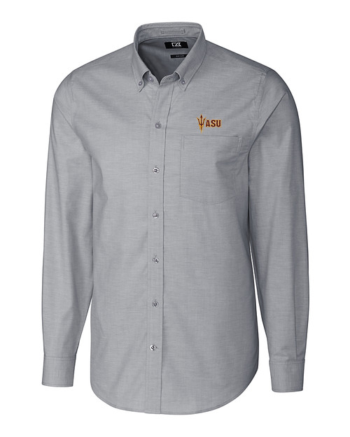 Arizona State Sun Devils Cutter & Buck Stretch Oxford Mens Long Sleeve Dress Shirt