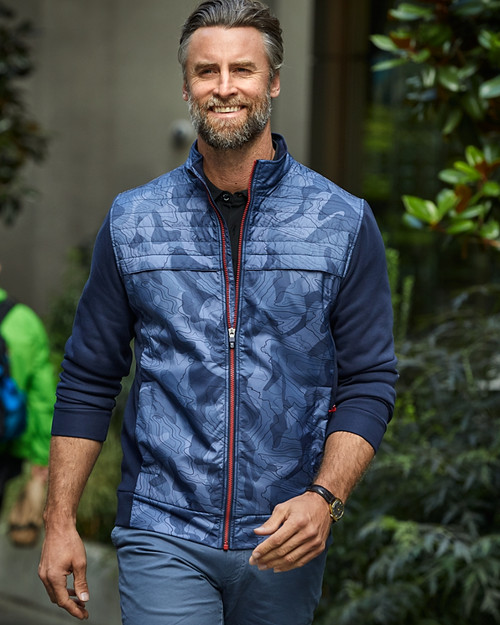 dark grey windbreaker