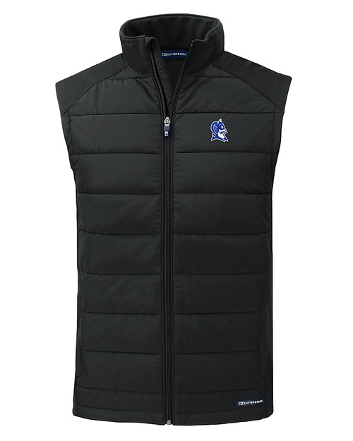 Duke Blue Devils - Cutter & Buck Evoke Hybrid Softshell Recycled Mens Full Zip Vest