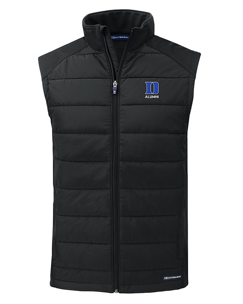 Duke Blue Devils Alumni Cutter & Buck Evoke Hybrid Softshell Recycled Mens Full Zip Vest