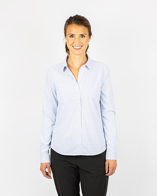 Lids Tampa Bay Rays Cutter & Buck Women's Americana Logo Oxford Stretch Long  Sleeve Button-Up Shirt - Light Blue