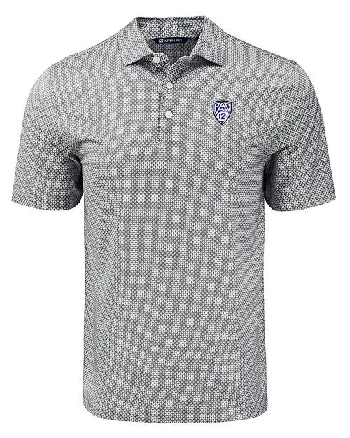 PAC-12 Conference Cutter & Buck Pike Eco Diamond Dot Print Recycled Mens Big & Tall Polo