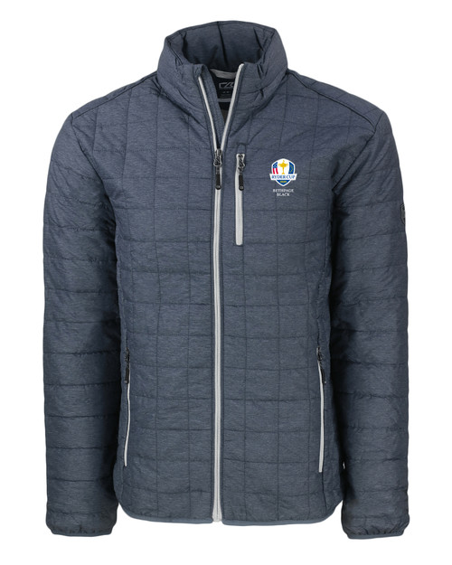 2025 Ryder Cup Cutter & Buck Rainier PrimaLoft® Mens Eco Insulated Full Zip Puffer Jacket