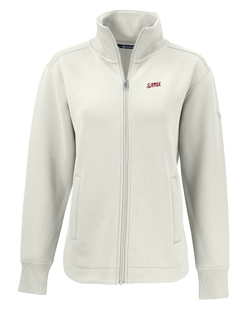 SMU Mustangs College Vault Cutter & Buck Roam Eco Full Zip Recycled Womens Jacket