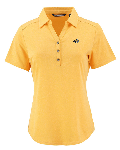 Montana State Bobcats Cutter & Buck Forge Eco Stretch Recycled Womens Short Sleeve Polo