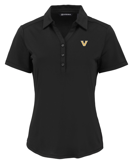 Vanderbilt Commodores Cutter & Buck Forge Eco Stretch Recycled Womens Short Sleeve Polo