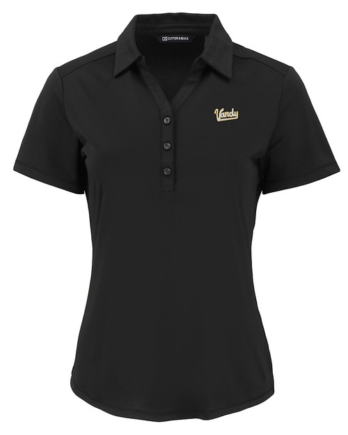 Vanderbilt Commodores College Vault Cutter & Buck Forge Eco Stretch Recycled Womens Short Sleeve Polo