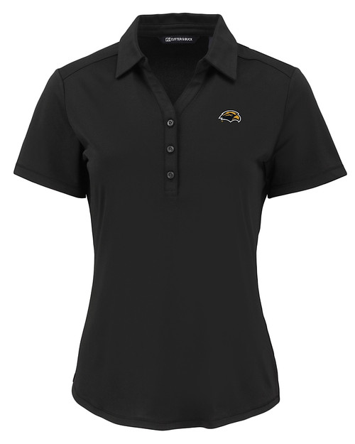 Southern Miss Golden Eagles Cutter & Buck Forge Eco Stretch Recycled Womens Short Sleeve Polo