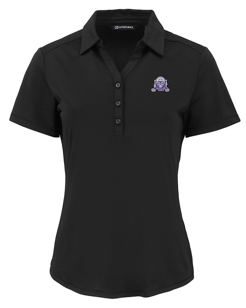 Northwestern Wildcats College Vault Cutter & Buck Forge Eco Stretch Recycled Womens Short Sleeve Polo