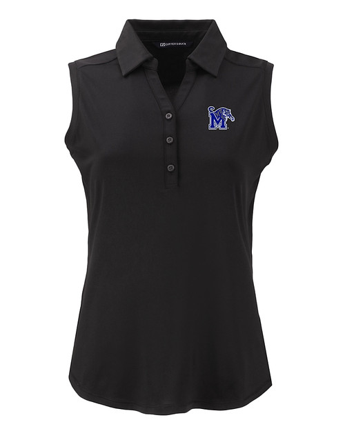 Memphis Tigers Cutter & Buck Forge Eco Stretch Recycled Womens Sleeveless Polo