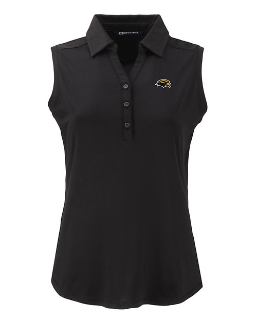 Southern Miss Golden Eagles Cutter & Buck Forge Eco Stretch Recycled Womens Sleeveless Polo