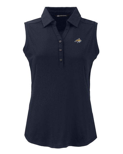 Montana State Bobcats Cutter & Buck Forge Eco Stretch Recycled Womens Sleeveless Polo