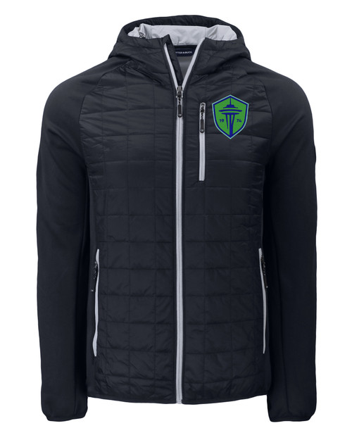 Seattle Sounders FC Cutter & Buck Rainier Primaloft Mens Eco Full Zip Hybrid Jacket