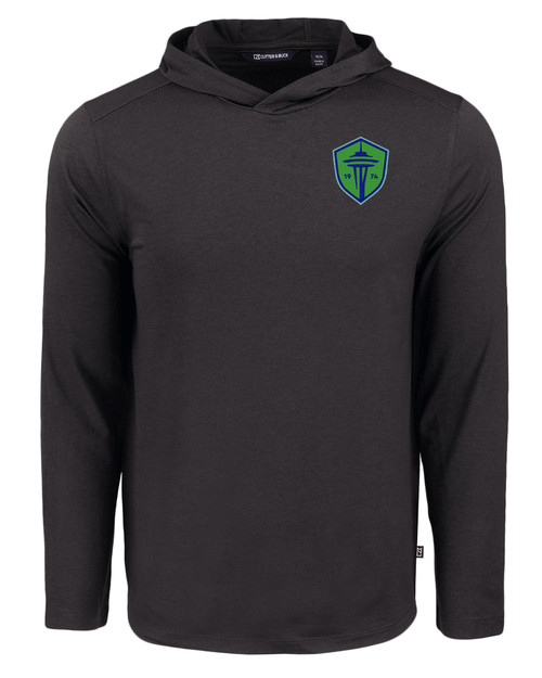 Seattle Sounders FC Cutter & Buck Coastline Epic Comfort Recycled Mens Hooded Shirt