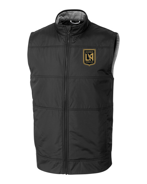 LAFC Cutter & Buck Stealth Hybrid Quilted Mens Big and Tall Windbreaker Vest