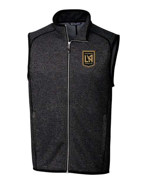 LAFC Cutter & Buck Mainsail Sweater-Knit Mens Big and Tall Full Zip Vest