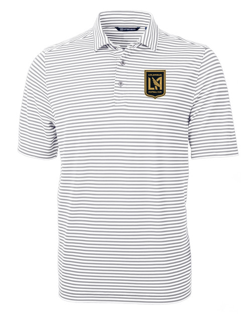 LAFC Cutter & Buck Virtue Eco Pique Stripe Recycled Mens Big and Tall Polo