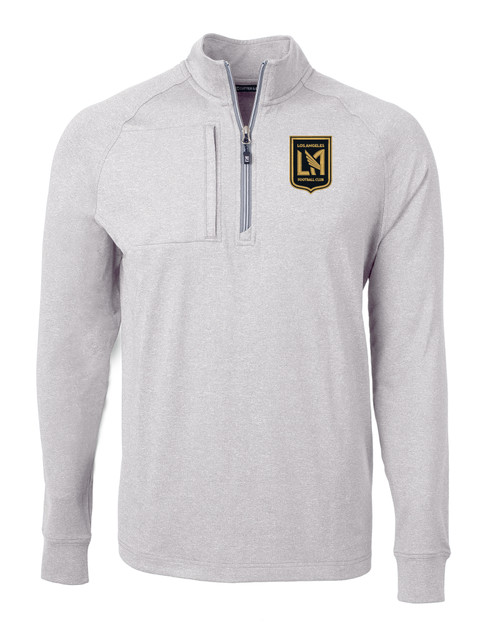 LAFC Cutter & Buck Adapt Eco Knit Heather Mens Quarter Zip Pullover