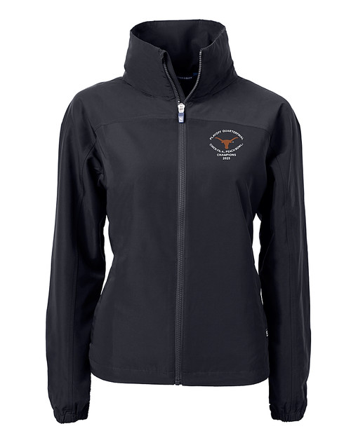 Texas Longhorns College Football Playoff 2025 Peach Bowl Champions Cutter & Buck Charter Eco Recycled Womens Full-Zip Jacket