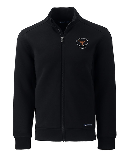 Texas Longhorns College Football Playoff 2025 Peach Bowl Champions Cutter & Buck Roam Eco Recycled Full Zip Mens Jacket