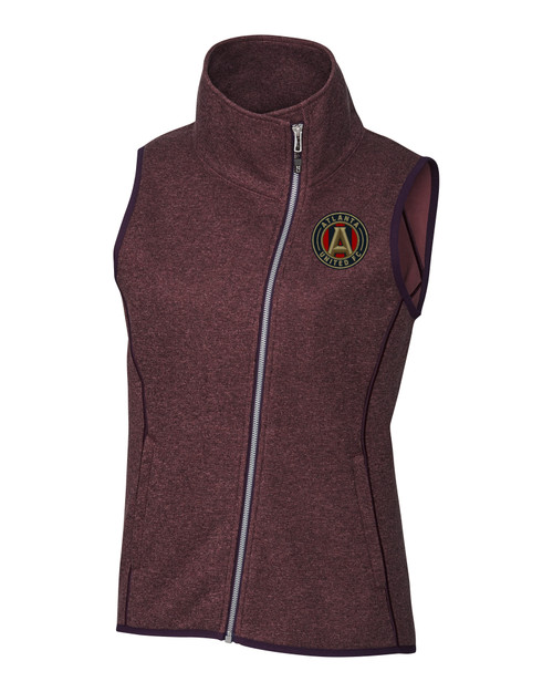 Atlanta United FC - Cutter & Buck Mainsail Sweater Knit Womens Asymmetrical Vest