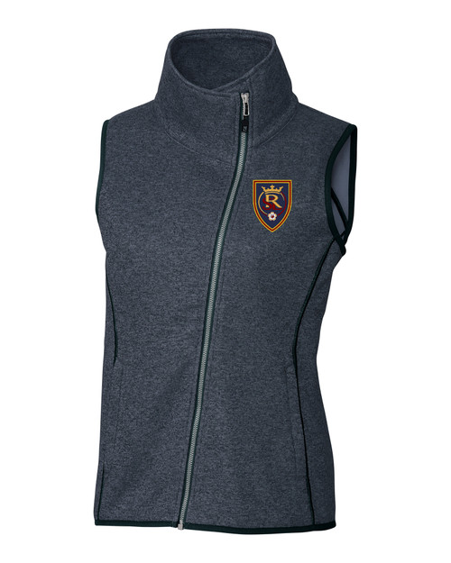Real Salt Lake Cutter & Buck Mainsail Sweater Knit Womens Asymmetrical Vest