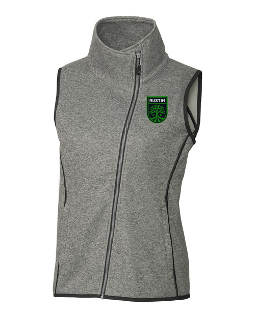 Austin FC - Cutter & Buck Mainsail Sweater Knit Womens Asymmetrical Vest
