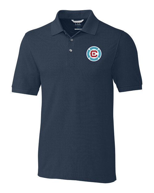 Chicago Fire FC Cutter & Buck Advantage Eco Tri-Blend Pique Mens Polo