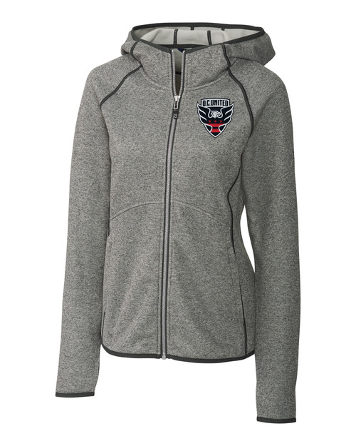 D.C. United Cutter & Buck Mainsail Full Zip Hooded Womens Jacket