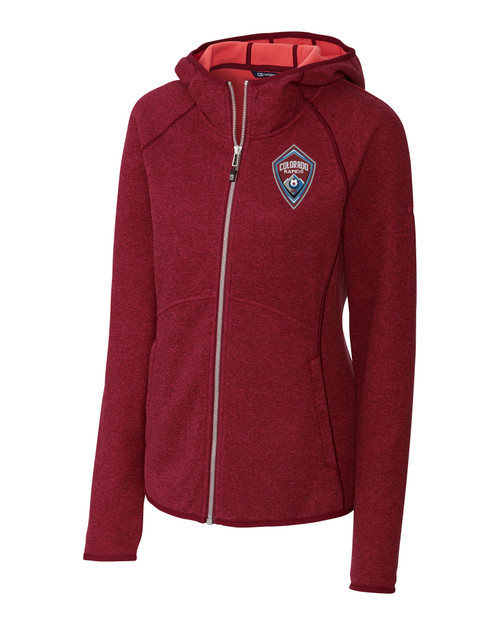 Colorado Rapids Cutter & Buck Mainsail Full Zip Hooded Womens Jacket