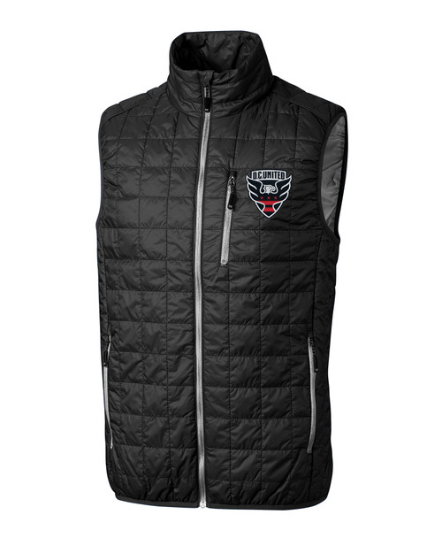 D.C. United Cutter & Buck Rainier PrimaLoft® Mens Eco Insulated Full Zip Puffer Vest