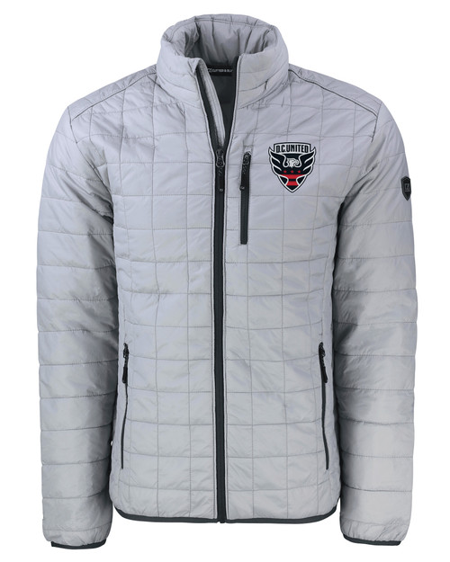 D.C. United Cutter & Buck Rainier PrimaLoft® Mens Eco Insulated Full Zip Puffer Jacket