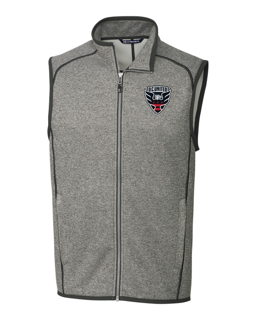 D.C. United Cutter & Buck Mainsail Sweater-Knit Mens Full Zip Vest