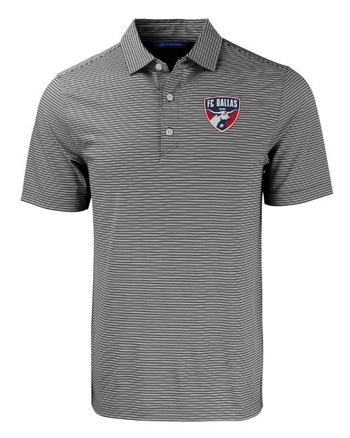 FC Dallas Cutter & Buck Forge Eco Double Stripe Stretch Recycled Mens Big &Tall Polo