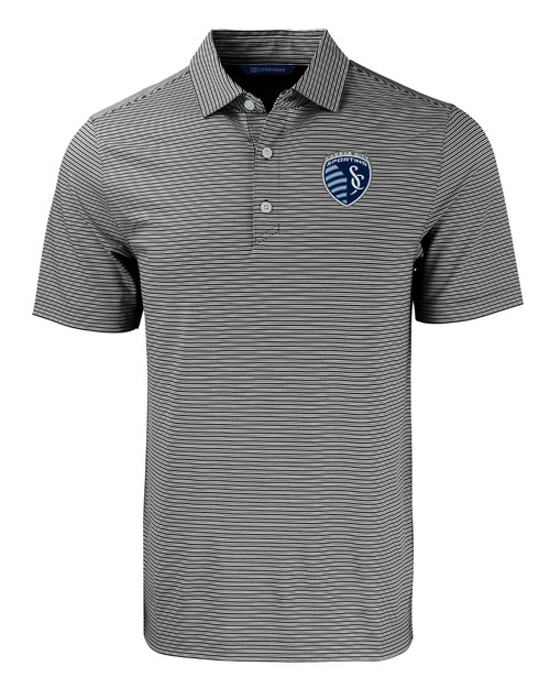 Sporting Kansas City Cutter & Buck Forge Eco Double Stripe Stretch Recycled Mens Big &Tall Polo