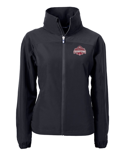 Ohio State Buckeyes 2024 CFP National Champions Cutter & Buck Charter Eco Recycled Womens Full-Zip Jacket