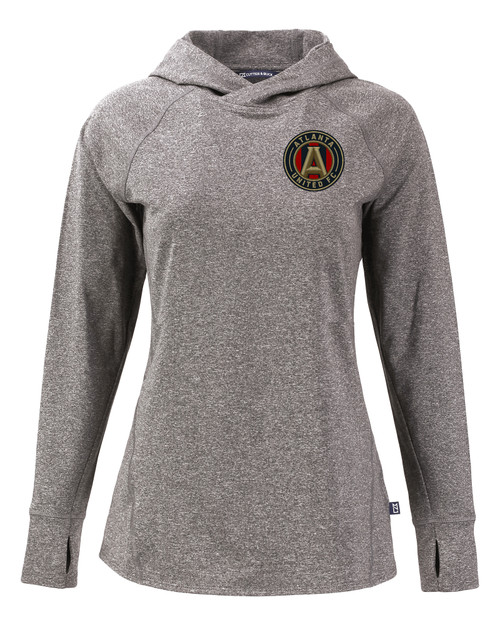 Atlanta United FC - Cutter & Buck Adapt Knit Recycled Womens Heathered Hooded Pullover